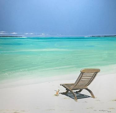 Print of Fine Art Beach Paintings by Ingrid Stiehler