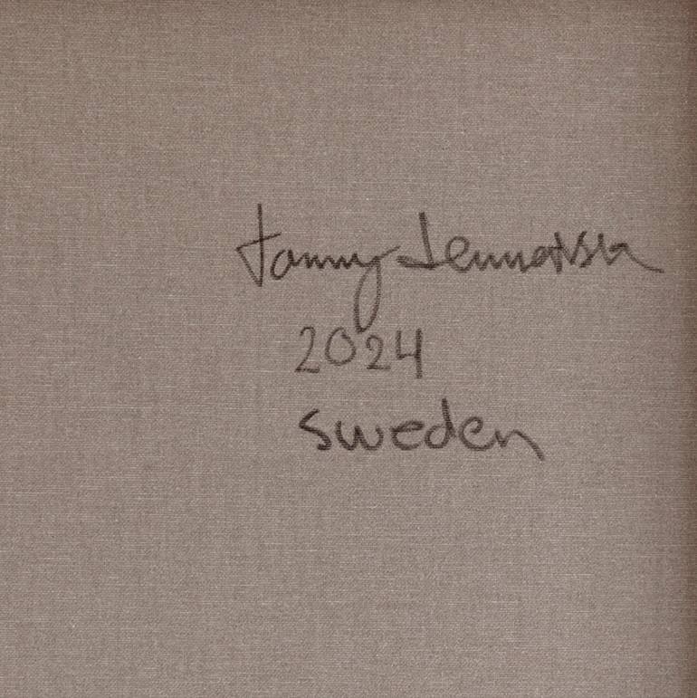 Original Abstract Expressionism Typography Painting by Tommy Lennartsson