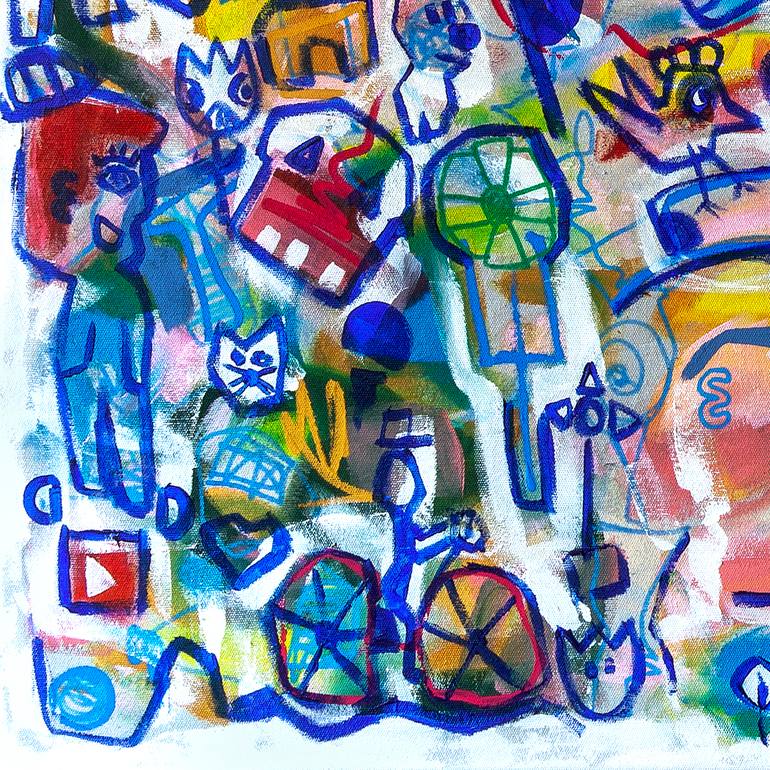 Original Abstract Expressionism Abstract Painting by Tommy Lennartsson