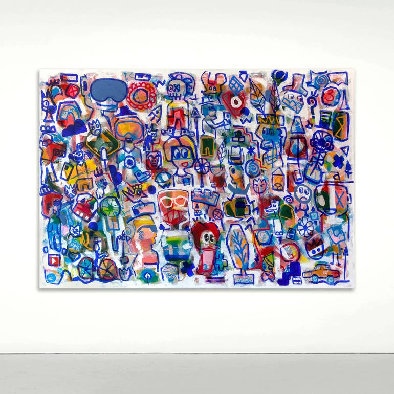 Original Abstract Expressionism Abstract Painting by Tommy Lennartsson