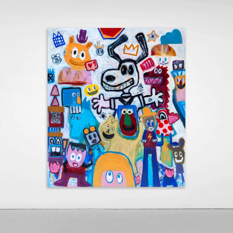 Original Abstract Expressionism Abstract Painting by Tommy Lennartsson