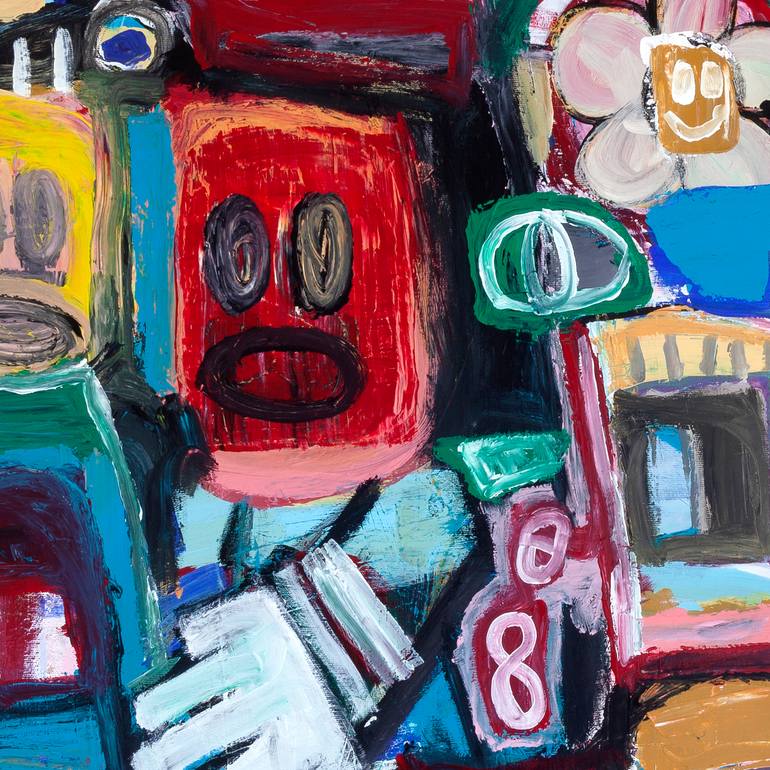 Original Abstract Expressionism Abstract Painting by Tommy Lennartsson