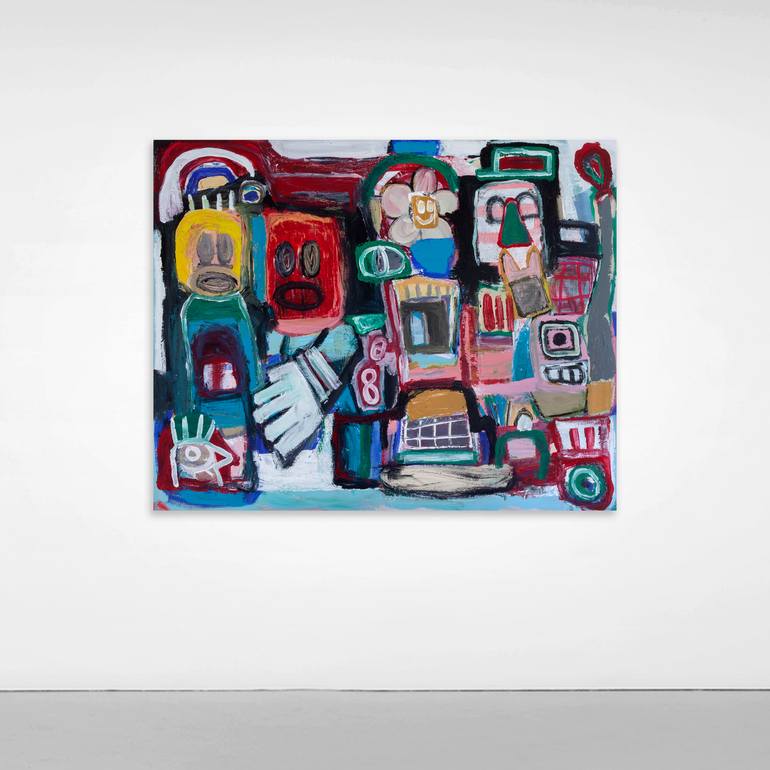 Original Abstract Expressionism Abstract Painting by Tommy Lennartsson