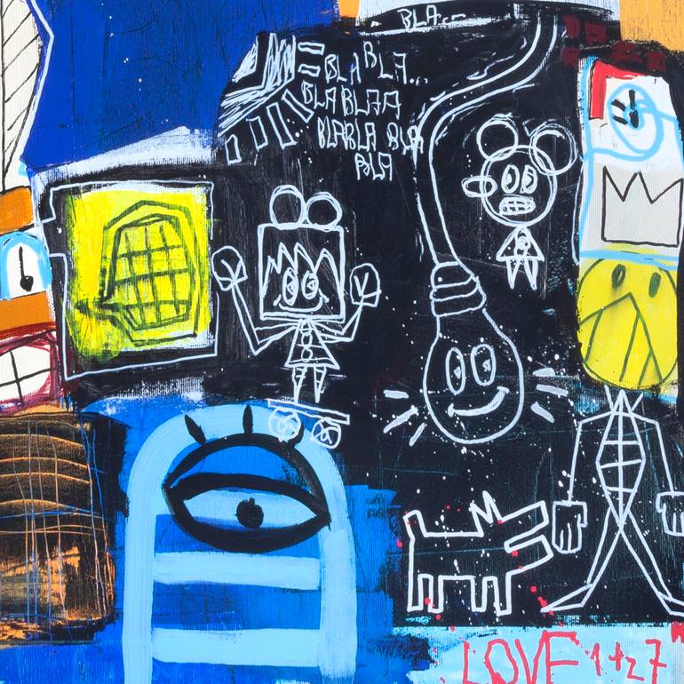 Original Street Art Abstract Painting by Tommy Lennartsson