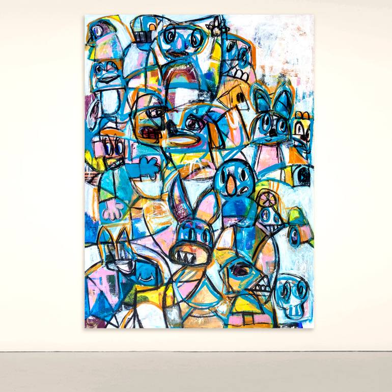 Original Modernism Abstract Painting by Tommy Lennartsson