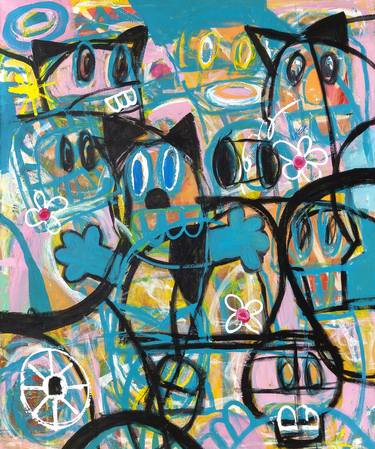 Original Geometric Abstract Paintings by Tommy Lennartsson