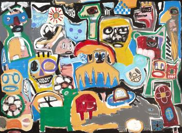 Print of Street Art Abstract Paintings by Tommy Lennartsson