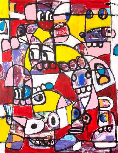 Original Modernism Abstract Painting by Tommy Lennartsson