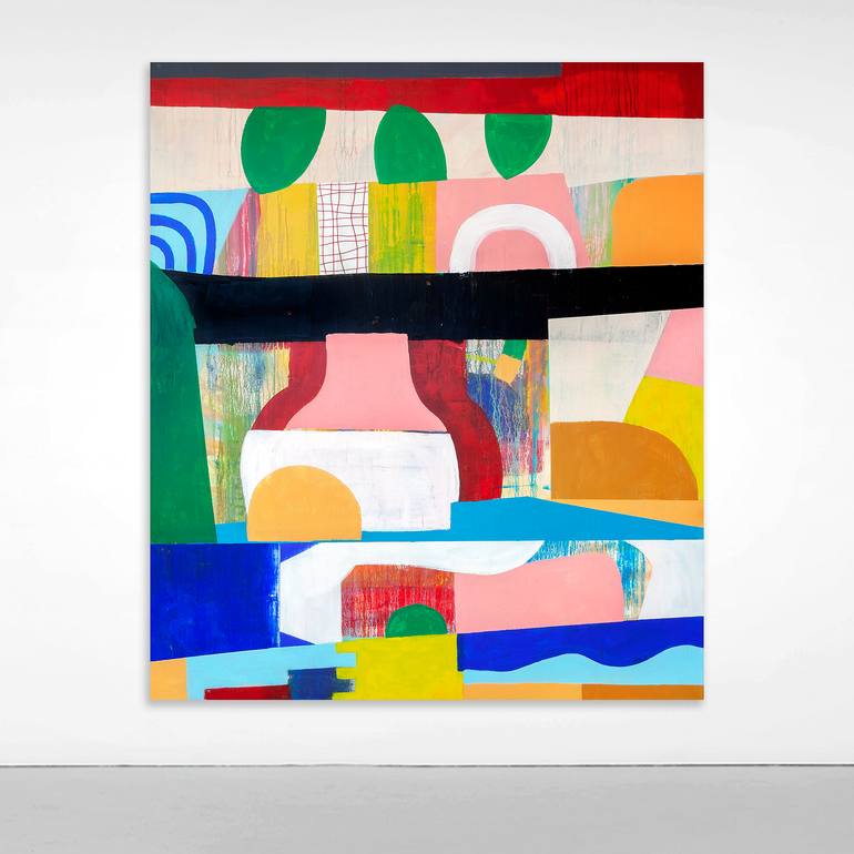 Original Geometric Abstract Painting by Tommy Lennartsson