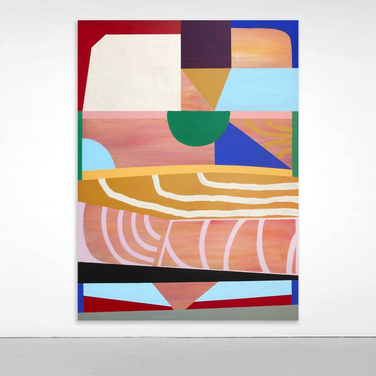 Original Geometric Abstract Painting by Tommy Lennartsson