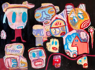 Original Pop Art Abstract Painting by Tommy Lennartsson