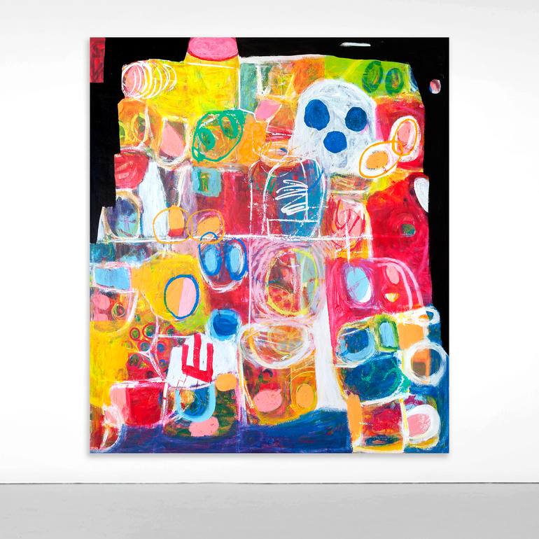 Original Pop Art Abstract Painting by Tommy Lennartsson