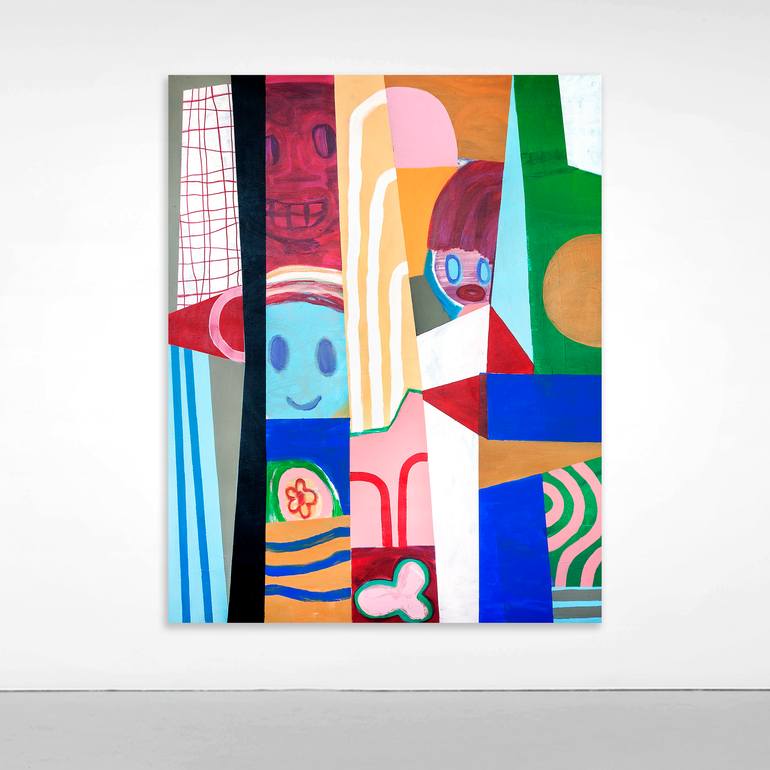 Original Pop Art Abstract Painting by Tommy Lennartsson