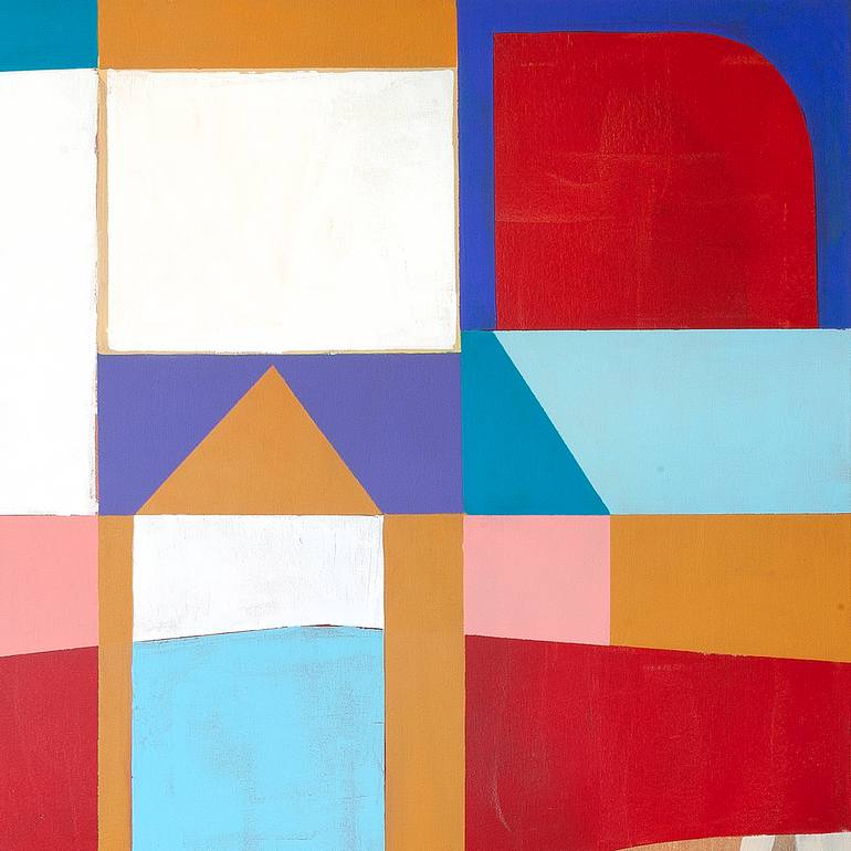 Original Geometric Abstract Painting by Tommy Lennartsson