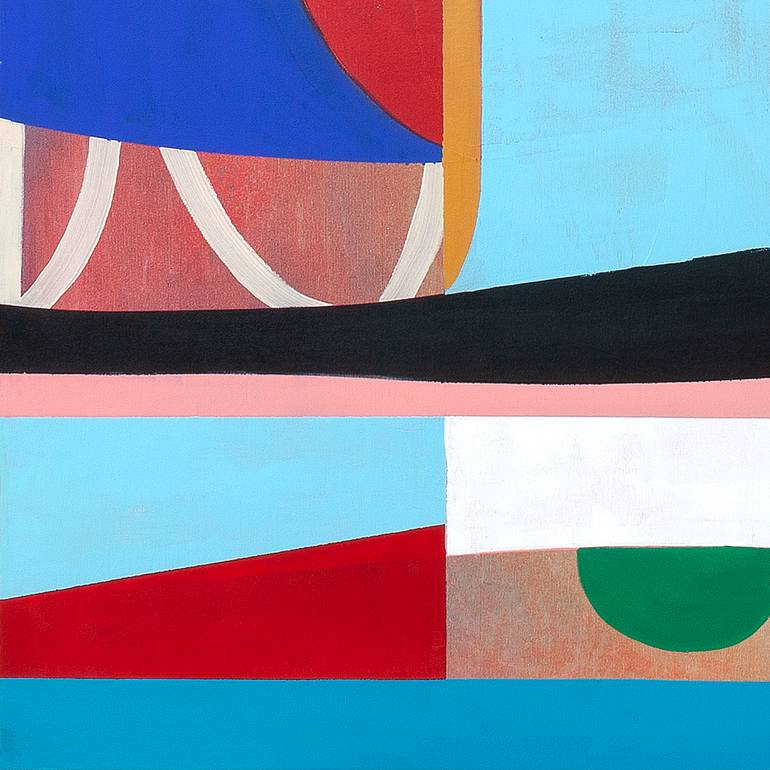 Original Geometric Abstract Painting by Tommy Lennartsson