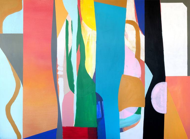 Original Geometric Abstract Paintings by Tommy Lennartsson