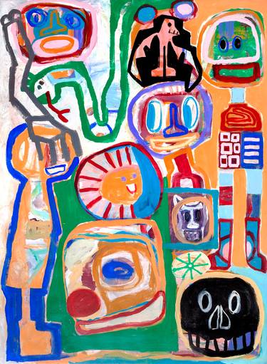 Original Abstract Expressionism Abstract Paintings by Tommy Lennartsson