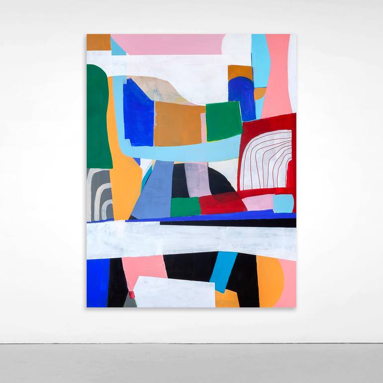 Original Geometric Abstract Painting by Tommy Lennartsson