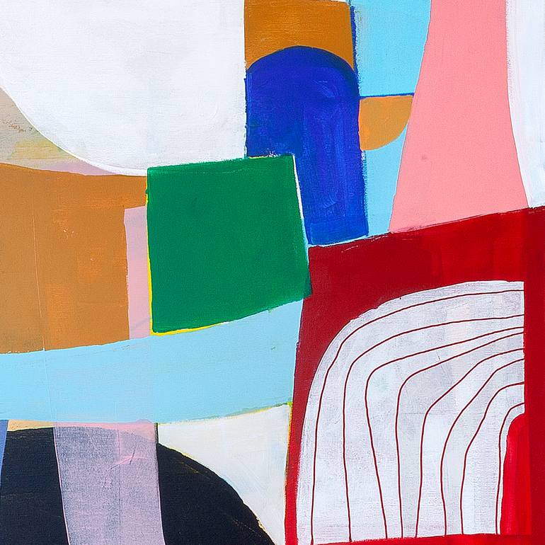 Original Geometric Abstract Painting by Tommy Lennartsson