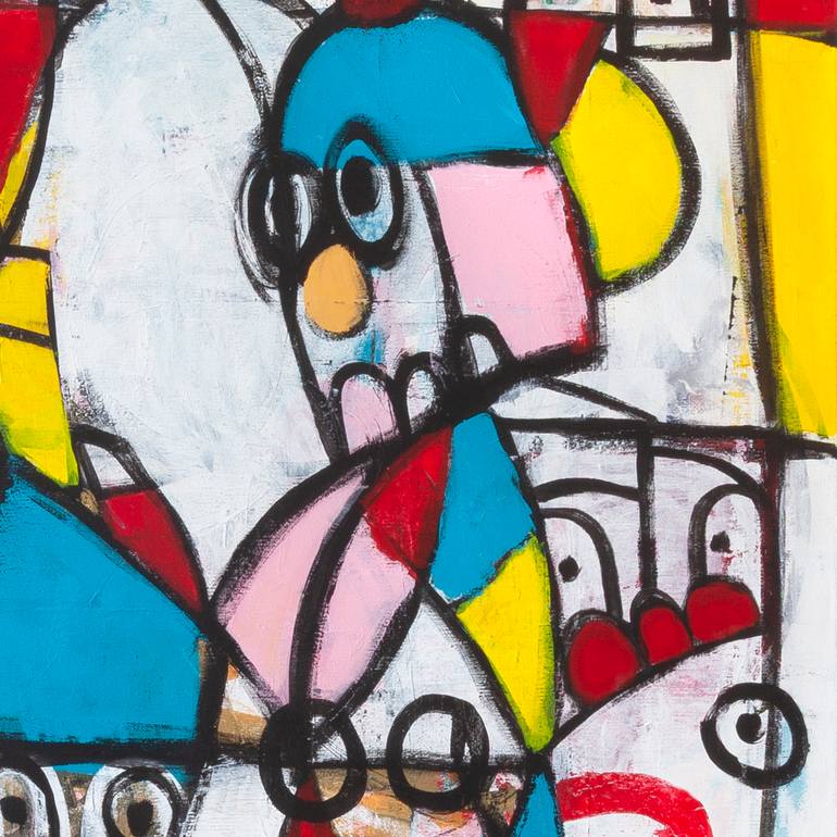 Original Pop Art Abstract Painting by Tommy Lennartsson