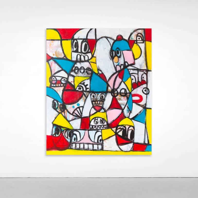 Original Pop Art Abstract Painting by Tommy Lennartsson