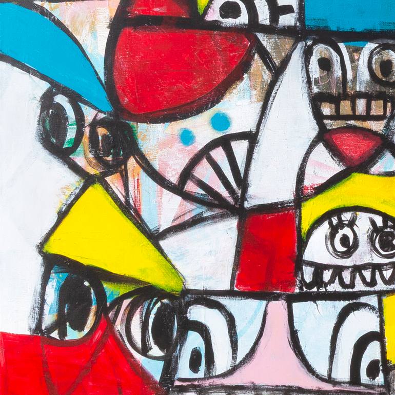 Original Pop Art Abstract Painting by Tommy Lennartsson