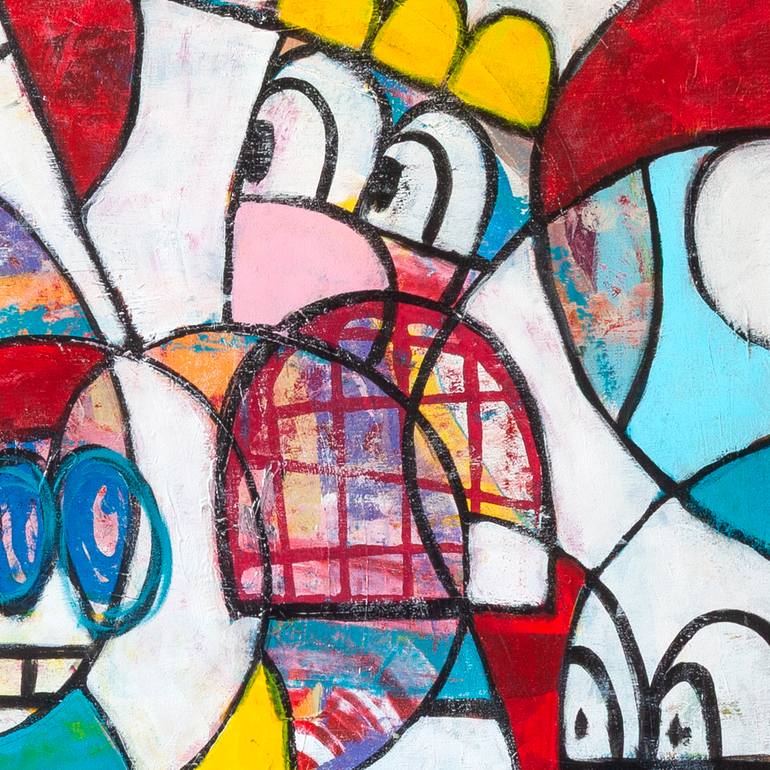Original Geometric Abstract Painting by Tommy Lennartsson