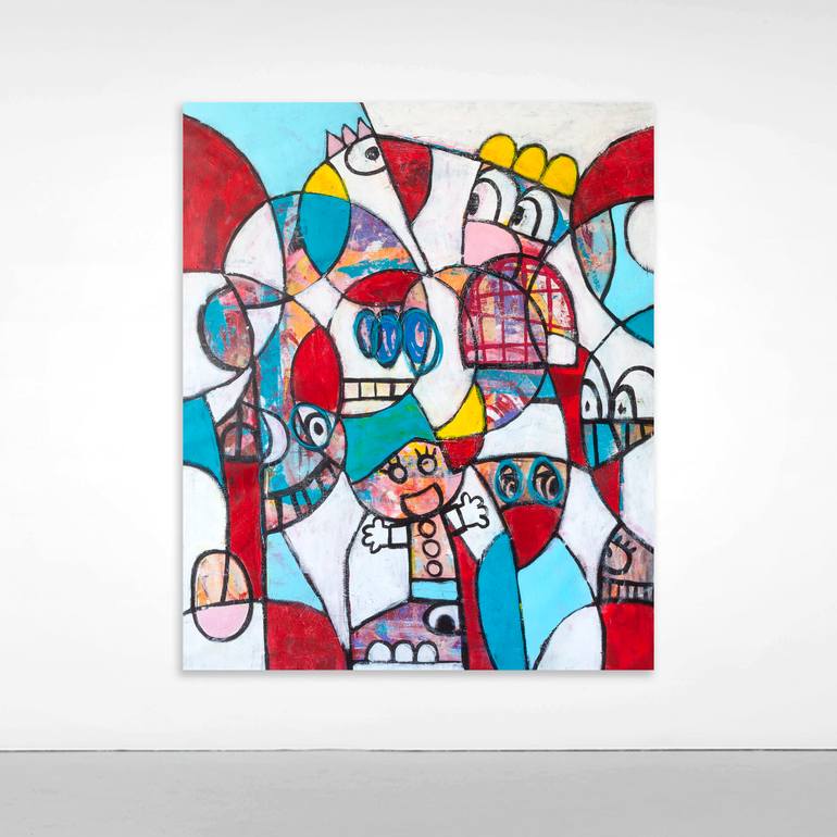 Original Geometric Abstract Painting by Tommy Lennartsson
