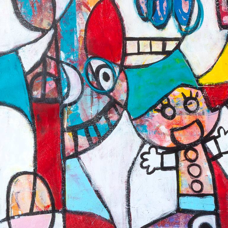 Original Geometric Abstract Painting by Tommy Lennartsson