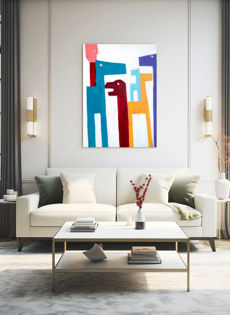 Original Pop Art Abstract Painting by Tommy Lennartsson