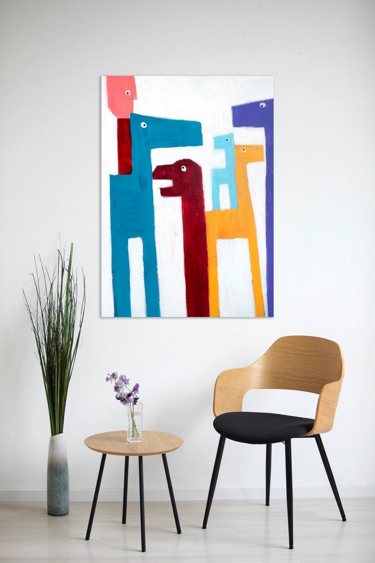 Original Pop Art Abstract Painting by Tommy Lennartsson