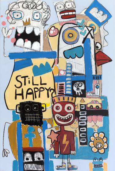 Saatchi Art Artist Tommy Lennartsson; Painting, “Still happy” #art