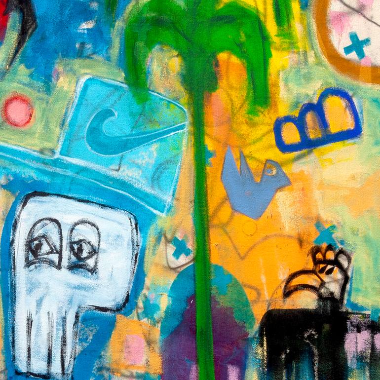 Original Abstract Expressionism Abstract Painting by Tommy Lennartsson