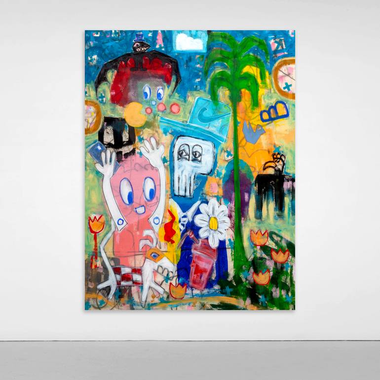 Original Abstract Expressionism Abstract Painting by Tommy Lennartsson