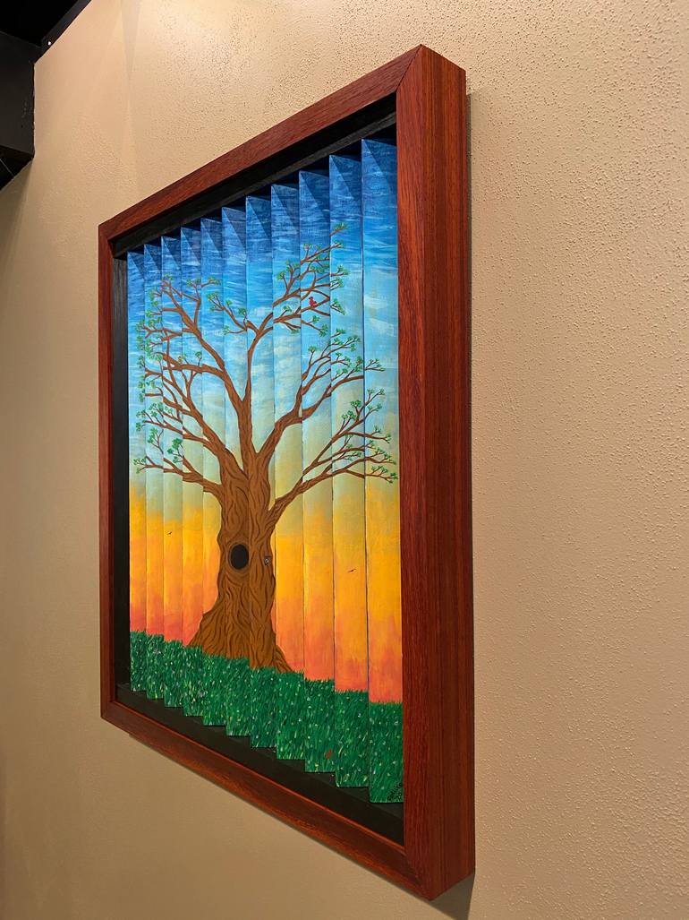 Original Abstract Expressionism Landscape Sculpture by Mike Rediske