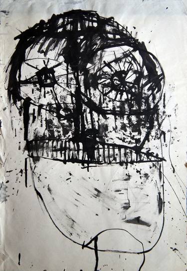 Print of Abstract Expressionism Portrait Drawings by Fermin Amores Chindo
