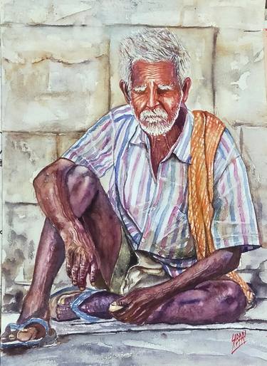 Print of Figurative Men Paintings by sabari girish