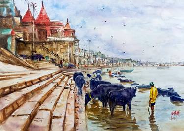 Original Contemporary Architecture Paintings by sabari girish