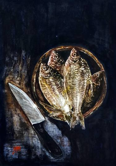 Original Fish Paintings by sabari girish