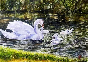 Print of Fine Art Nature Paintings by sabari girish