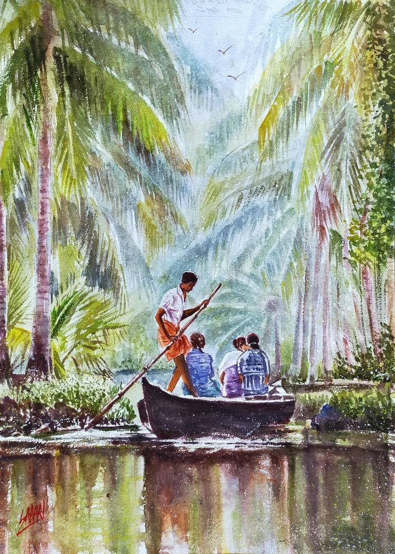 Kerala Tourism Painting By Sabari Girish Saatchi Art   8834449 BCLBFWCU 7 