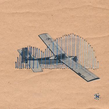 Print of Airplane Collage by Natalie Ciccoricco