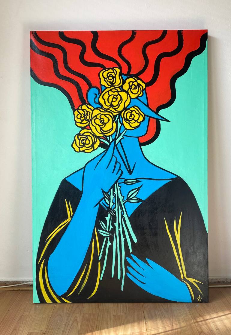 Original Contemporary People Painting by Alexandra Ramirez