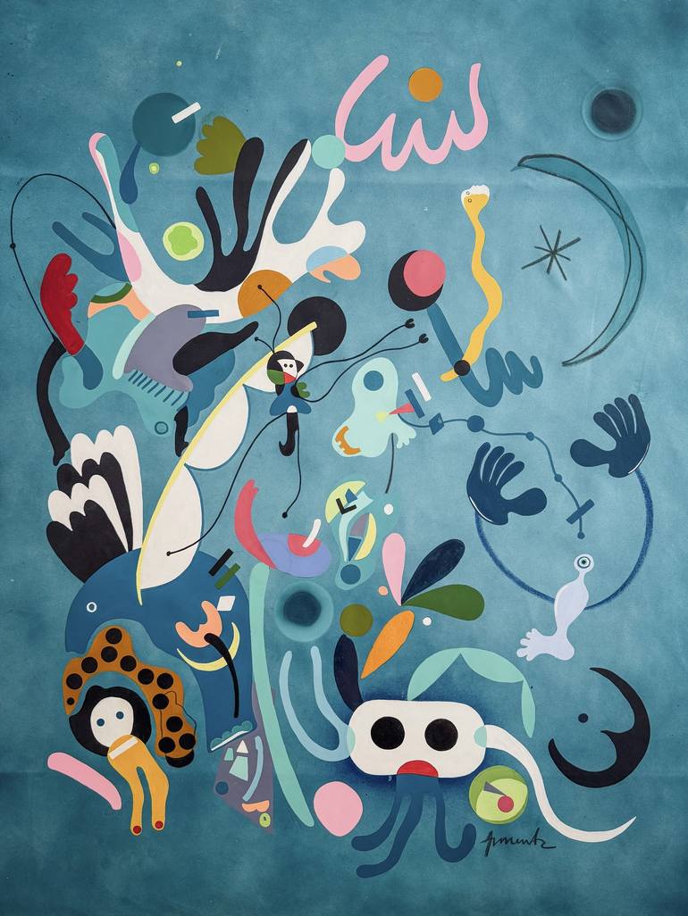 Print of Surrealism Abstract Paintings by Cristian Armenta