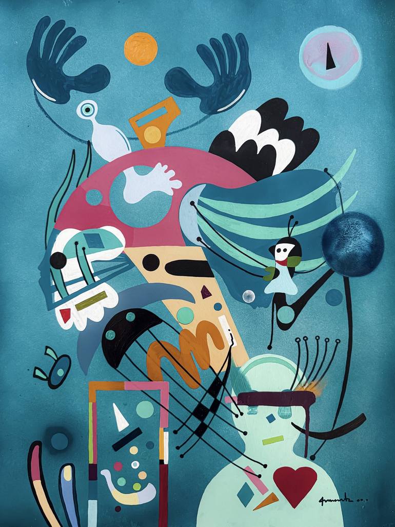 Print of Surrealism Abstract Paintings by Cristian Armenta