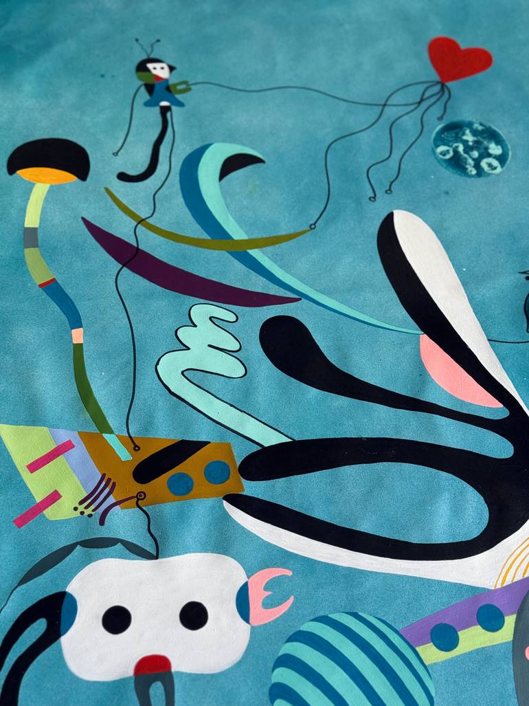 Original Surrealism Abstract Painting by Cristian Armenta