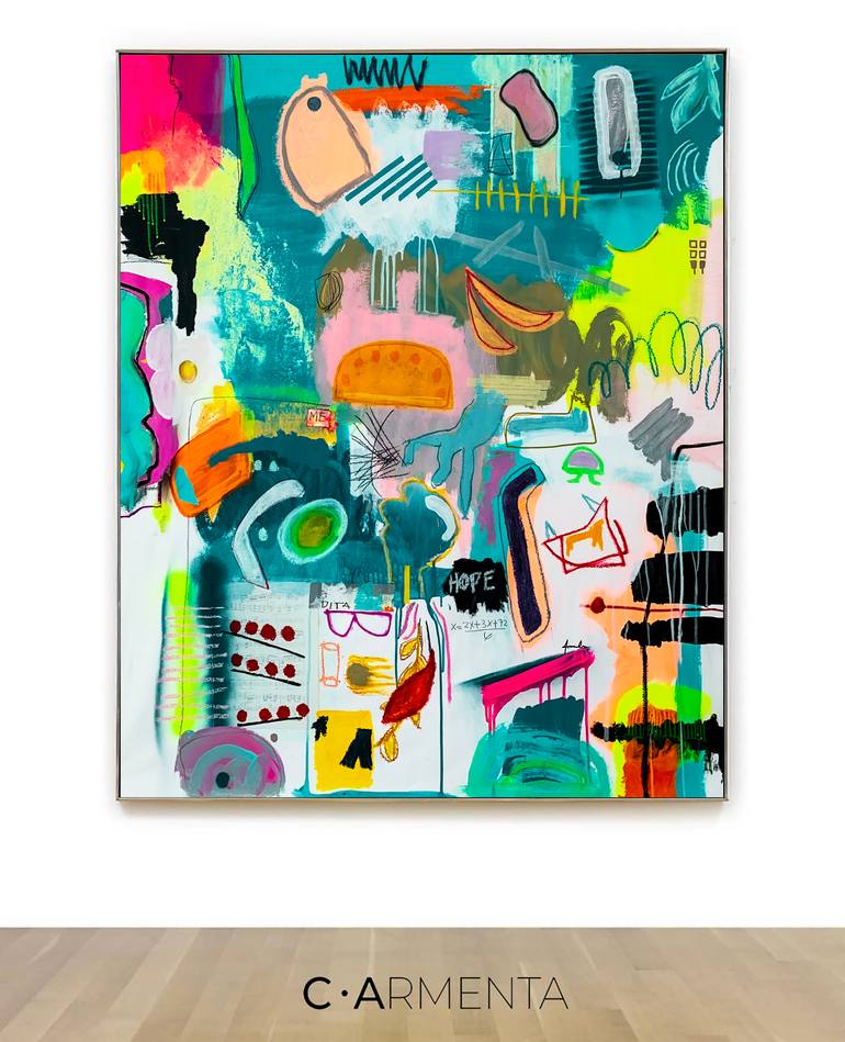 Original Abstract Expressionism Abstract Painting by Cristian Armenta