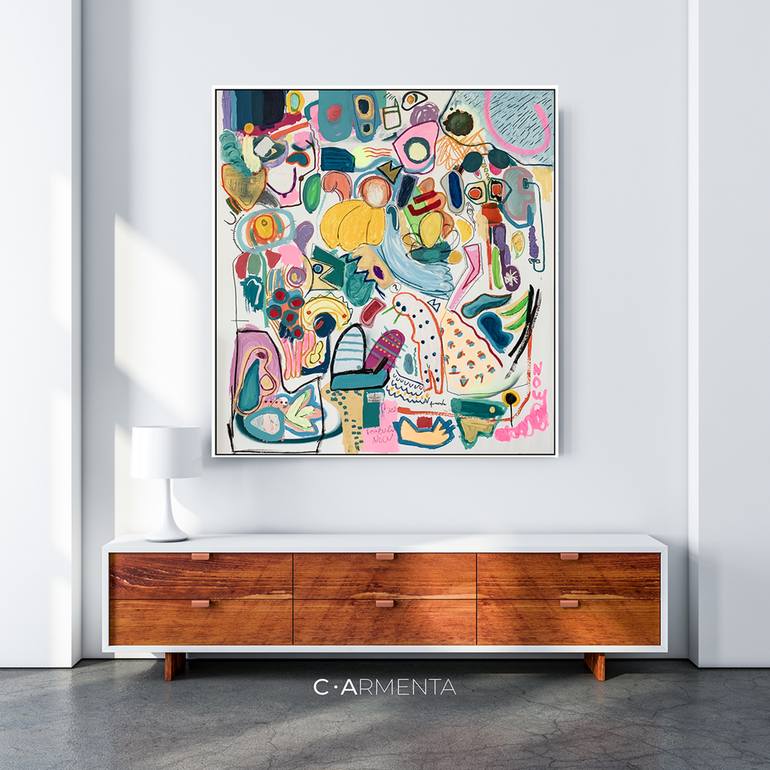 Original Abstract Expressionism Abstract Painting by Cristian Armenta