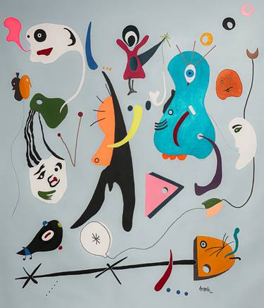 Print of Surrealism Abstract Paintings by Cristian Armenta