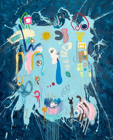 Print of Surrealism Abstract Paintings by Cristian Armenta